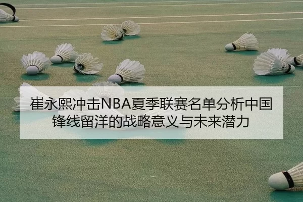 崔永熙冲击NBA夏季联赛名单分析中国锋线留洋的战略意义与未来潜力